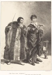 Polonius et Hamlet (Acte II, Scène II)