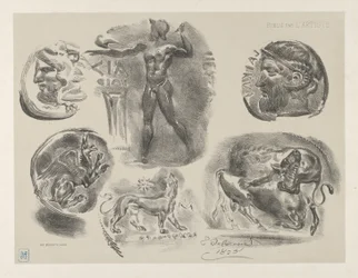 Études de six pièces grecques, 1825