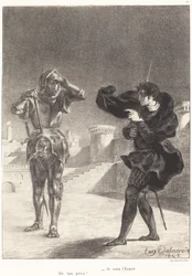 Le fantôme sur la terrasse Acte I, Scène V