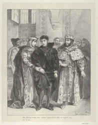 La reine essaie de consoler Hamlet