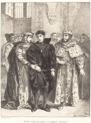 La Reine essaie de consoler Hamlet Acte I, Scène II