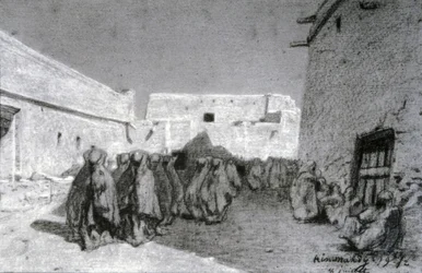 Procession dans un village du Sahel