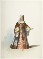 Btv1b84558104 17 - Saint-Saëns - Henry VIII - Maquettes de costumes - Lacoste - 17e Costume