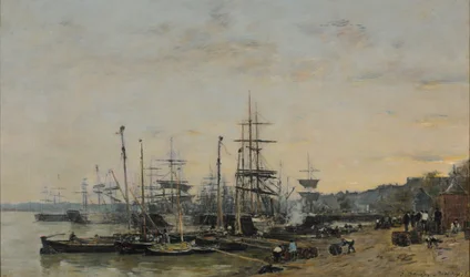 Le port de Bordeaux, vu du quai des Chartrons