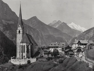 Heiligenblut, Hohe Tauern; Carinthie (photo n/b)