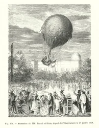 Ascension de MM Barral et Bixio, départ de l