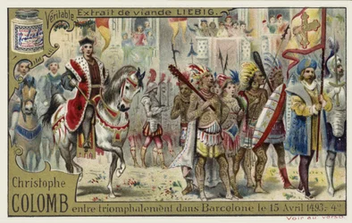 Christophe Colomb entre à Barcelone en triomphe, 15 avril 1493