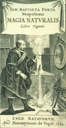 Frontispice de Magiae Naturalis Libri Viginti par Giovanni Battista della Porta, 1644
