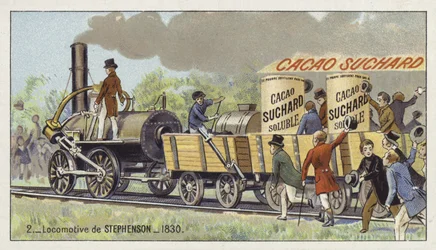 Locomotive Rocket de George Stephenson, 1830