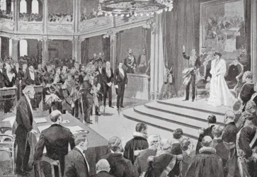Le roi Haakon prête serment