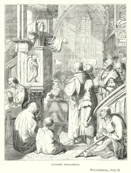 Luther prêchant, Wittemberg, 18 juillet