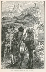 La rude forteresse de la prairie (gravure)