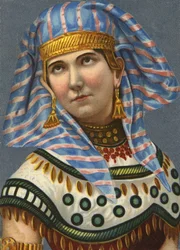 Femme en costume national non identifié