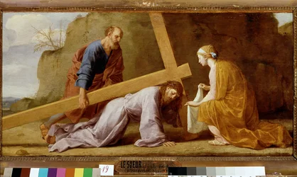 Jésus portant sa croix, portement de croix ou chemin de croix, vers 1651