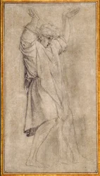 Étude pour Marcus Curtius, figure légendaire de la Rome antique