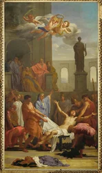 Le martyre de saint Laurent (peinture sur toile)