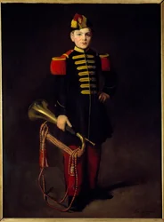 Enfant de troupe (avec une trompette)