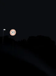 Conduire la route la nuit # 1 Brooklyn (art numérique)