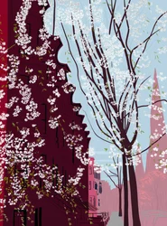 Garfield Place, Spring, Brooklyn, vers 2020-24 (art numérique)