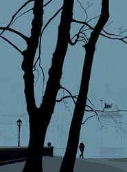 Entrée de la troisième avenue, Prospect Park (art numérique)