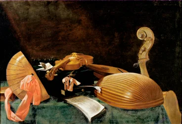 Nature morte avec instruments de musique
