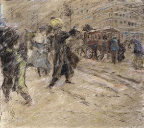 Tempête de neige, Madison Square, New York
