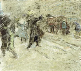 Tempête de neige, Madison Square, New York