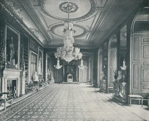 La salle du trône, château de Windsor, vers 1899, 1901