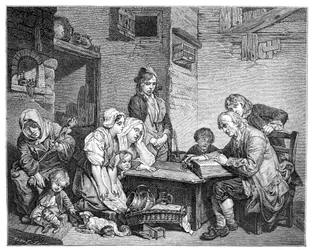 Lecture de la Bible, 1885