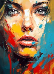 Portrait du visage d
