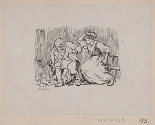 Illustration pour "Askeladden som fik prinsessen til at løgste sig"