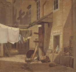 La cour arrière du palais de Charlottenborg