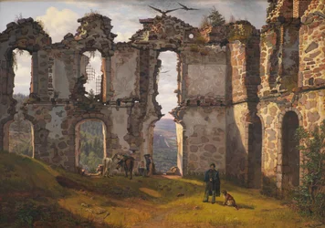Les Ruines de Brahehus près de Jönköping, Suède