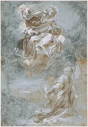 Le miracle de la ceinture sacrée (recto), vers 1600-1610