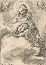 La Vierge assise sur un nuage, 1580-84