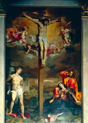 Crucifixion avec la Vierge et les Saints