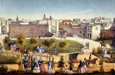 Les portes de Monseratte, La Havane, Cuba, 1840