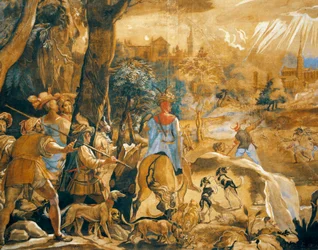 Scène de chasse avec Florence imaginaire