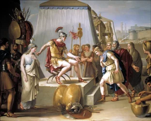 La continence de Scipion,19e siècle (huile sur toile)