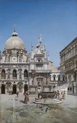 Cour du palais des Doges, Venise