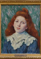 Fille au col blanc