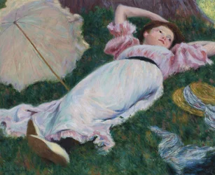 Impressionnisme : Femme allongée