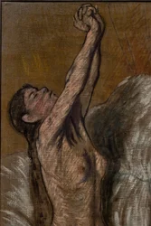 Jeune fille nue, détail