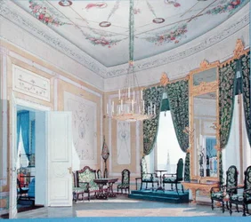 Salon dans le palais Nikolaï (Tchoudov) au Kremlin, 1847