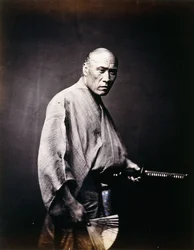 Un samouraï japonais, vers 1864-1866
