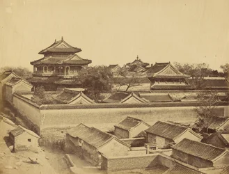 Première vue de Pékin prise depuis la porte Antin, octobre 1860