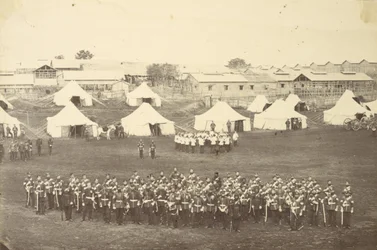 Portrait de groupe du bataillon des Royal Marines