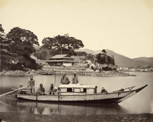 [Junk japonais dans le canal, Nagasaki]