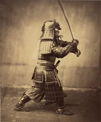 Guerrier japonais en armure, 1865-7