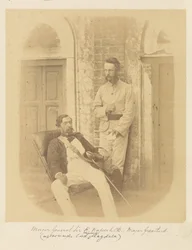 Major-Général Sir R. Napier et Major Greatherd